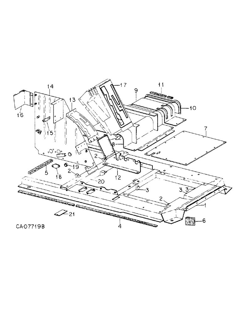 Схема запчастей Case IH 6788 - (13-08) - SUPERSTRUCTURE, OPERATORS PLATFORM (05) - SUPERSTRUCTURE