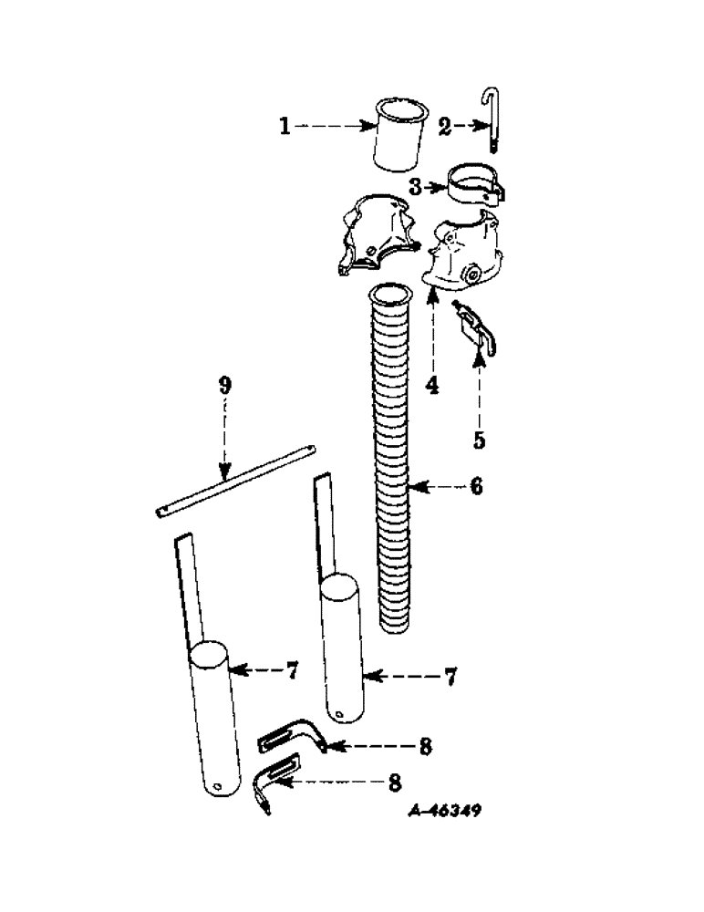 Схема запчастей Case IH 422 - (X-07) - TUBE APPLICATOR AND STREAM DIVIDER 