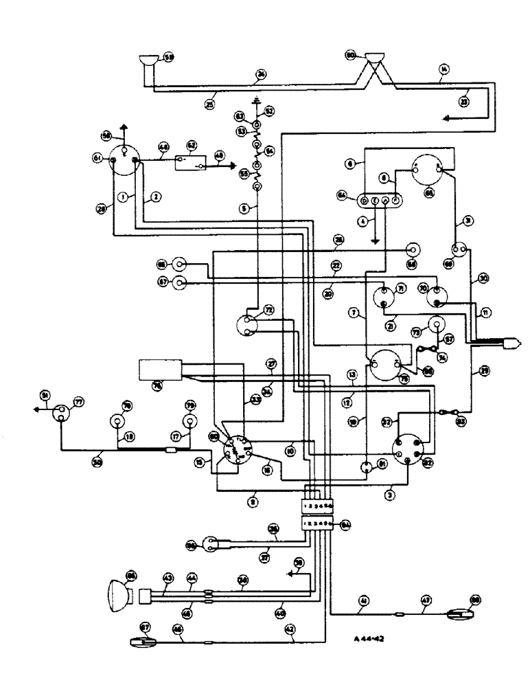 Схема запчастей Case IH 444 - (3-24) - ELECTRICAL SYSTEM, DIESEL, CANADIAN MARKET (04) - ELECTRICAL SYSTEMS