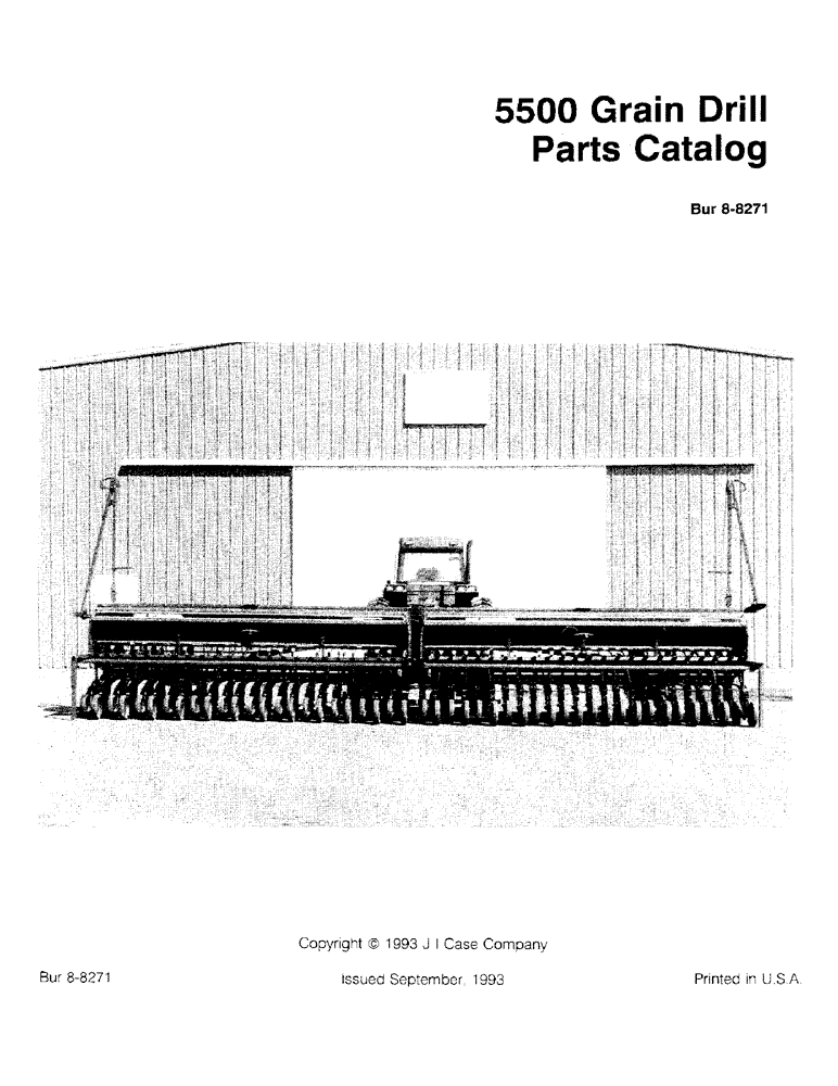 Схема запчастей Case IH 5500 - (1-02) - PARTS CATALOG (00) - PICTORIAL INDEX