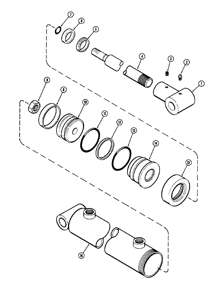 Схема запчастей Case IH D39 - (20) - T56678 CYLINDER 3-1/2" X 12" (88.9 X 304.8 MM) 