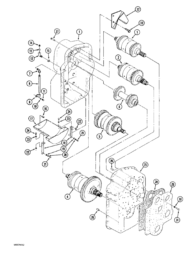 Схема запчастей Case IH 9330 - (6-012) - TRANSMISSION ASSEMBLY (06) - POWER TRAIN