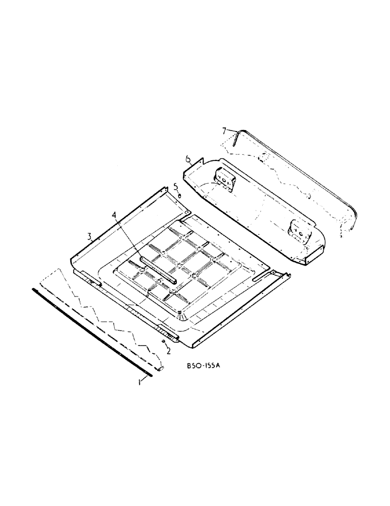 Схема запчастей Case IH 385 - (13-12) - SUPERSTRUCTURE, CANOPY HEADLINER TRIM PACKAGE (05) - SUPERSTRUCTURE