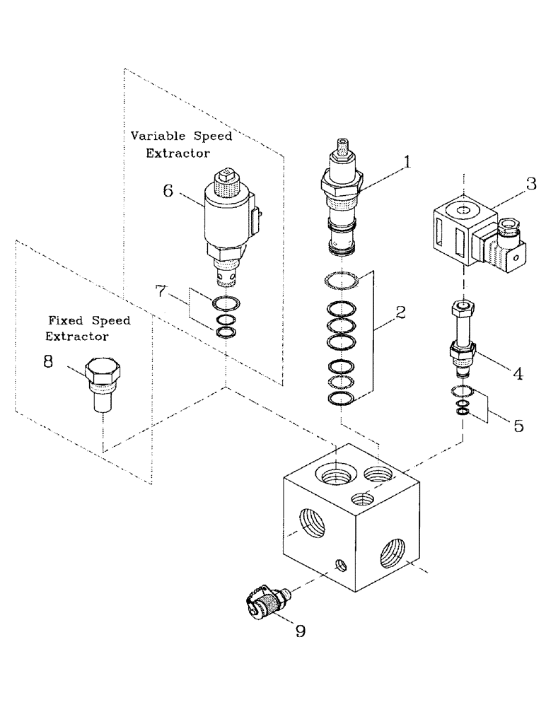 Схема запчастей Case IH 7700 - (B05-11) - HYDRAULIC SOLENOID RELIEF VALVE Hydraulic Components & Circuits