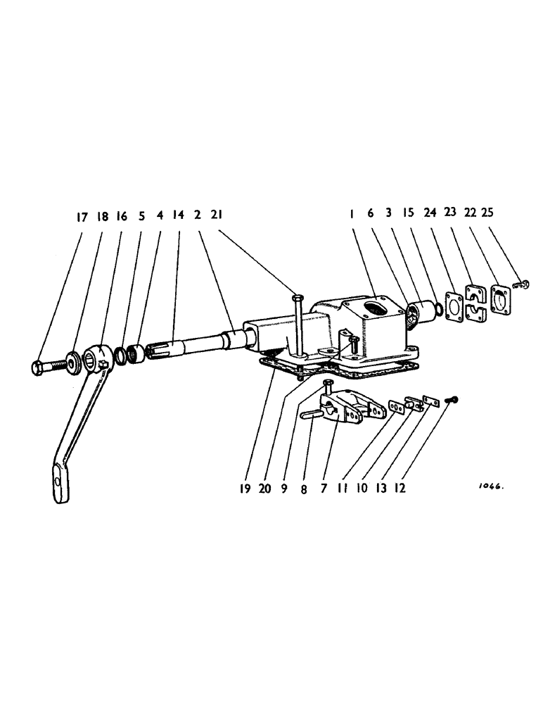 Схема запчастей Case IH 1210 - (H06) - STEERING AND FRONT AXLE, STEERING-BOX AND DROP ARM, 1210 TRACTORS Steering & Front Axle