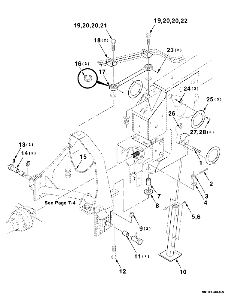Схема запчастей Case IH 8315 - (7-02) - HITCH AND JACK ASSEMBLY (09) - CHASSIS