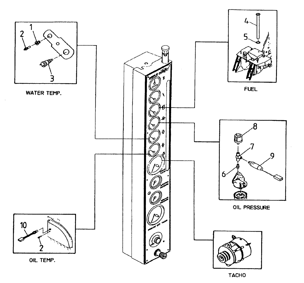 Схема запчастей Case IH 7700 - (C07[01]) - SENDERS AND SWITCHES {108} Engine & Engine Attachments