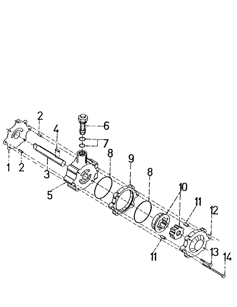 Схема запчастей Case IH 7000 - (B03-05) - HYDRAULICS, CHARGE PUMP, EATON Hydraulic Components & Circuits