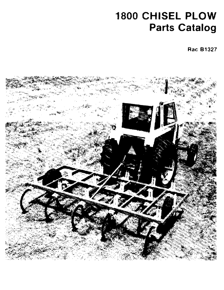 Схема запчастей Case IH 1800 - (01-01) - PARTS CATALOG 