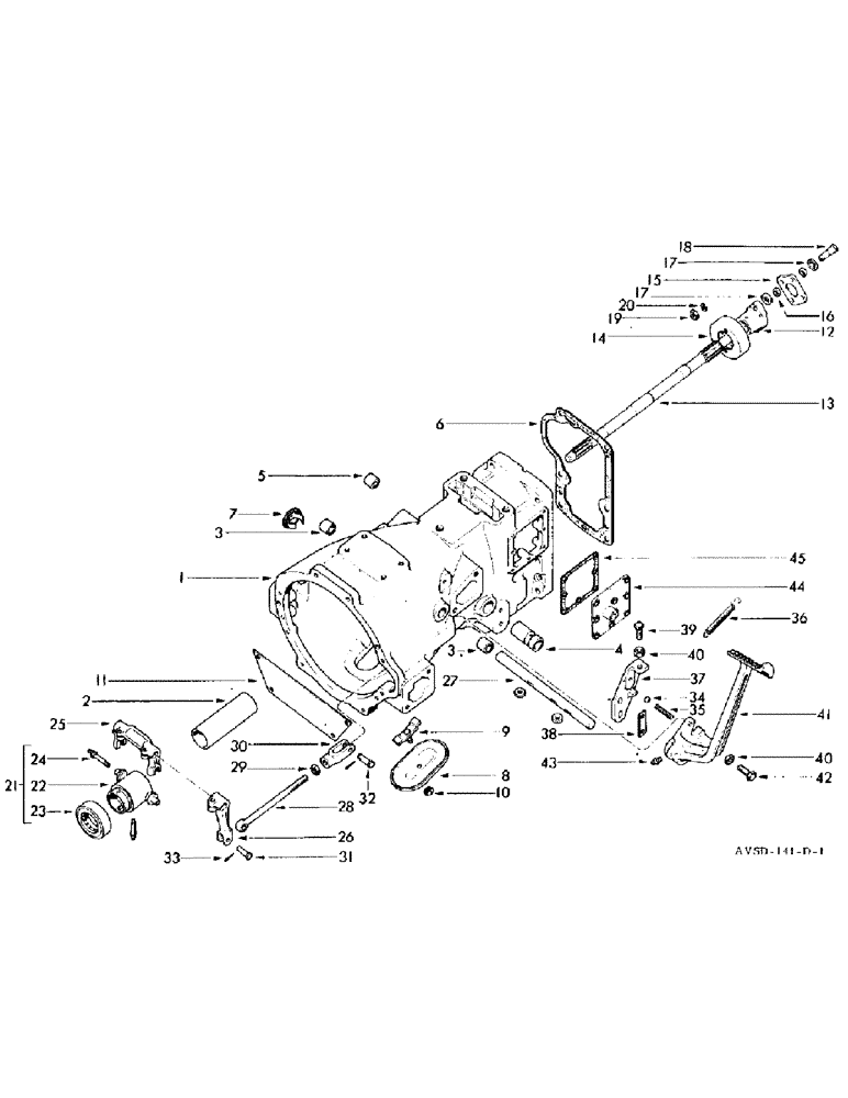 Схема запчастей Case IH FU-267D - (090) - CLUTCH CONTROLS & HOUSING (06) - POWER TRAIN