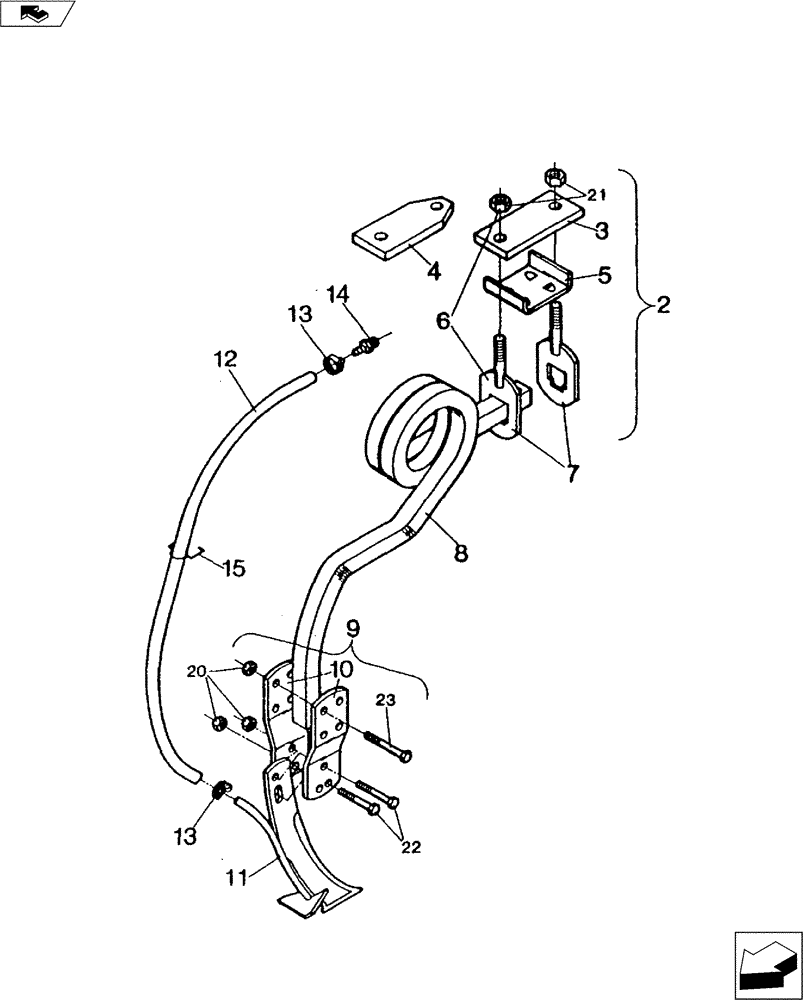 Схема запчастей Case IH 3200 - (75.200.03) - COIL SHANK ASSEMBLY (75) - SOIL PREPARATION