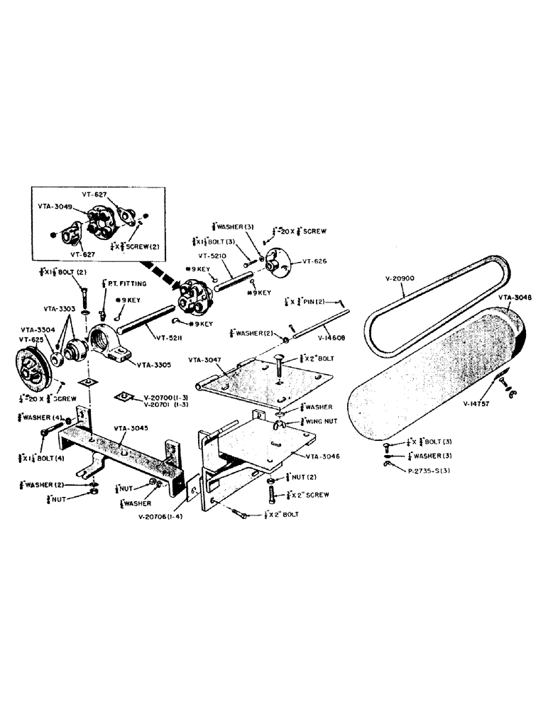 Схема запчастей Case IH VAI-SERIES - (110) - SICKLE GRINDER MOUNTING FRAME AND DRIVE ASSEMBLY (88) - ACCESSORIES