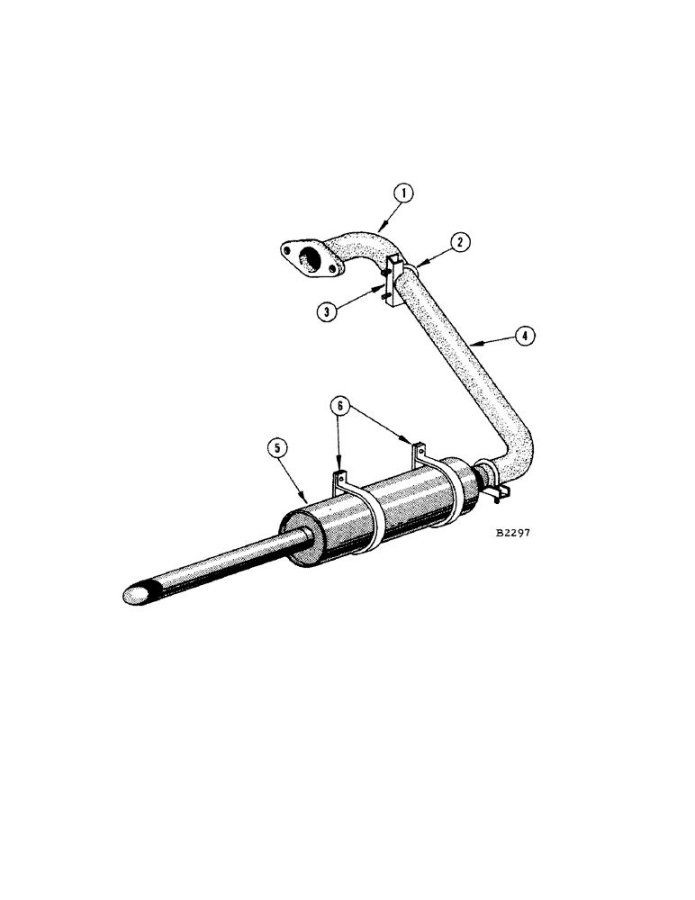 Схема запчастей Case IH 1010 - (444) - A284 G-F, A284 LP-F ENGINES, MUFFLER AND EXHAUST PIPE (10) - ENGINE