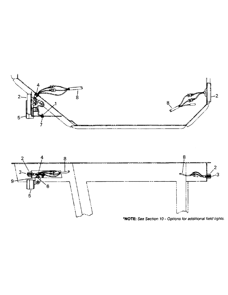 Схема запчастей Case IH 9110 - (02-18) - CAB LIGHTS (06) - ELECTRICAL