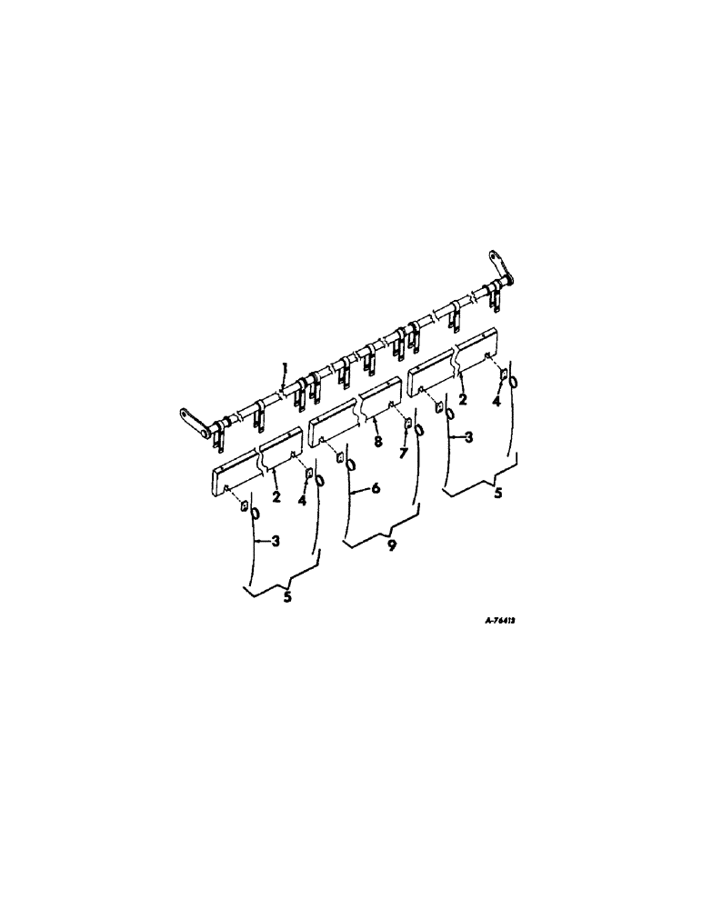 Схема запчастей Case IH 403 - (332[1]) - BAT ASSY, 16-FOOT (58) - ATTACHMENTS/HEADERS
