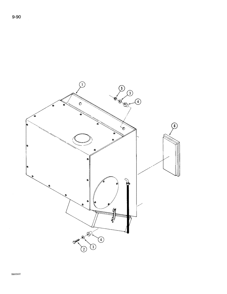 Схема запчастей Case IH 9230 - (9-090) - CAB AIR CONDITIONER AND HEATER MODULE, PRIOR TO S/N JCB0028400 (09) - CHASSIS/ATTACHMENTS