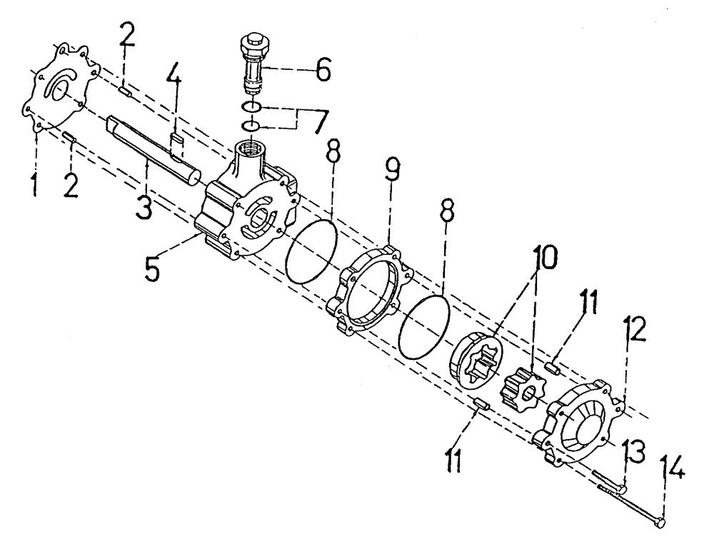 Схема запчастей Case IH 7700 - (B03[06]) - CHARGE PUMP, SERIAL # 7584 AND ONWARDS, EATON Hydraulic Components & Circuits