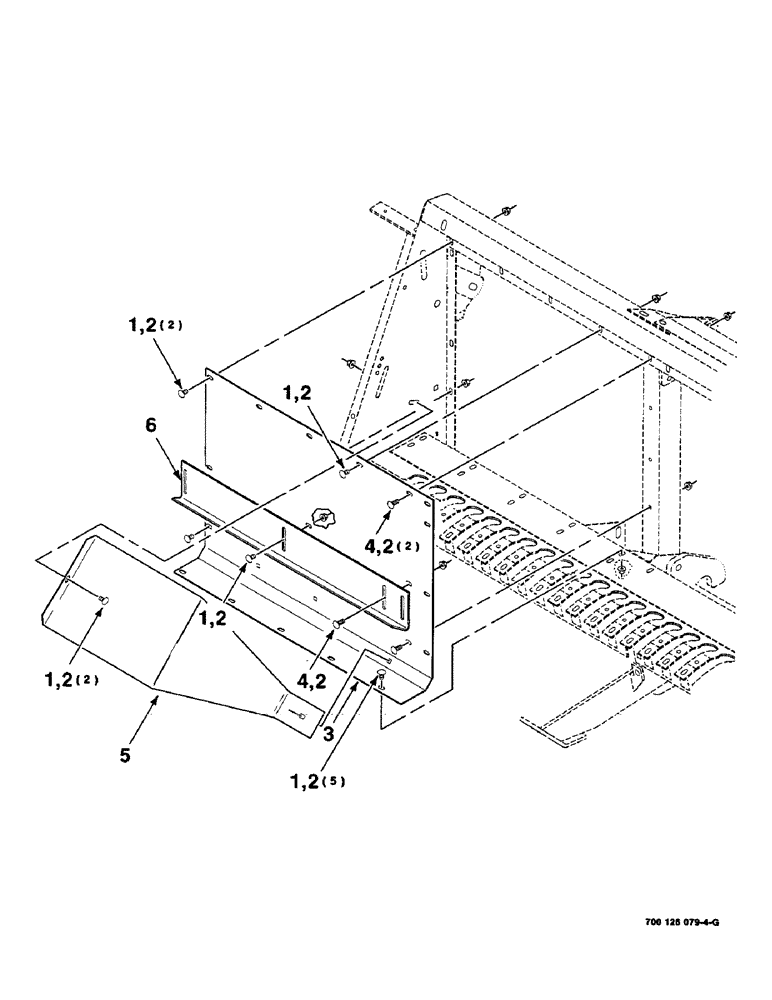 Схема запчастей Case IH 8750 - (4-06) - AUGER RIGHT PAN ASSEMBLY (58) - ATTACHMENTS/HEADERS