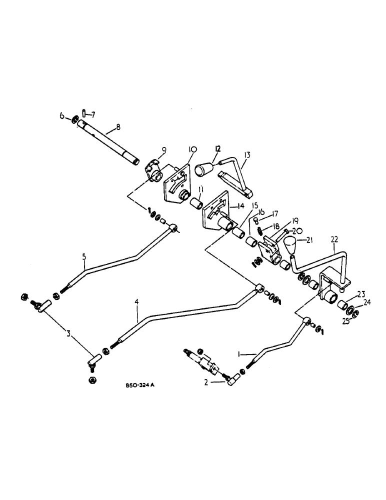 Схема запчастей Case IH 485 - (00F03) - FORWARD AND REVERSE CONTROLS - 385 485 SLOW AND FAST SPEED (04) - Drive Train
