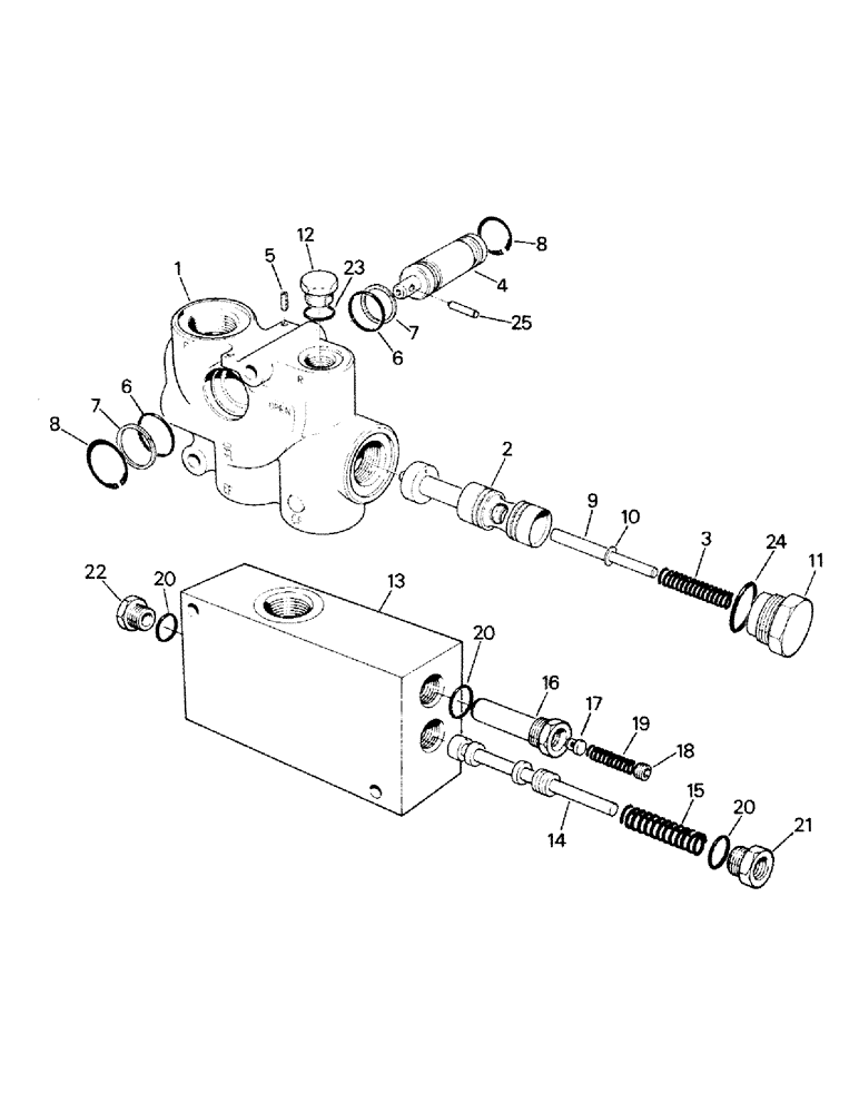 Схема запчастей Case IH ST210 - (08-08) - FLOW DIVIDER AND PRIORITY VALVE (07) - HYDRAULICS