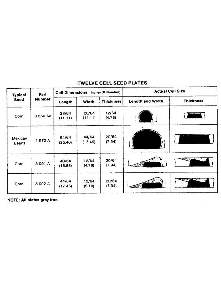 Схема запчастей Case IH 800 - (01-14) - SEED PLATES (09) - CHASSIS/ATTACHMENTS