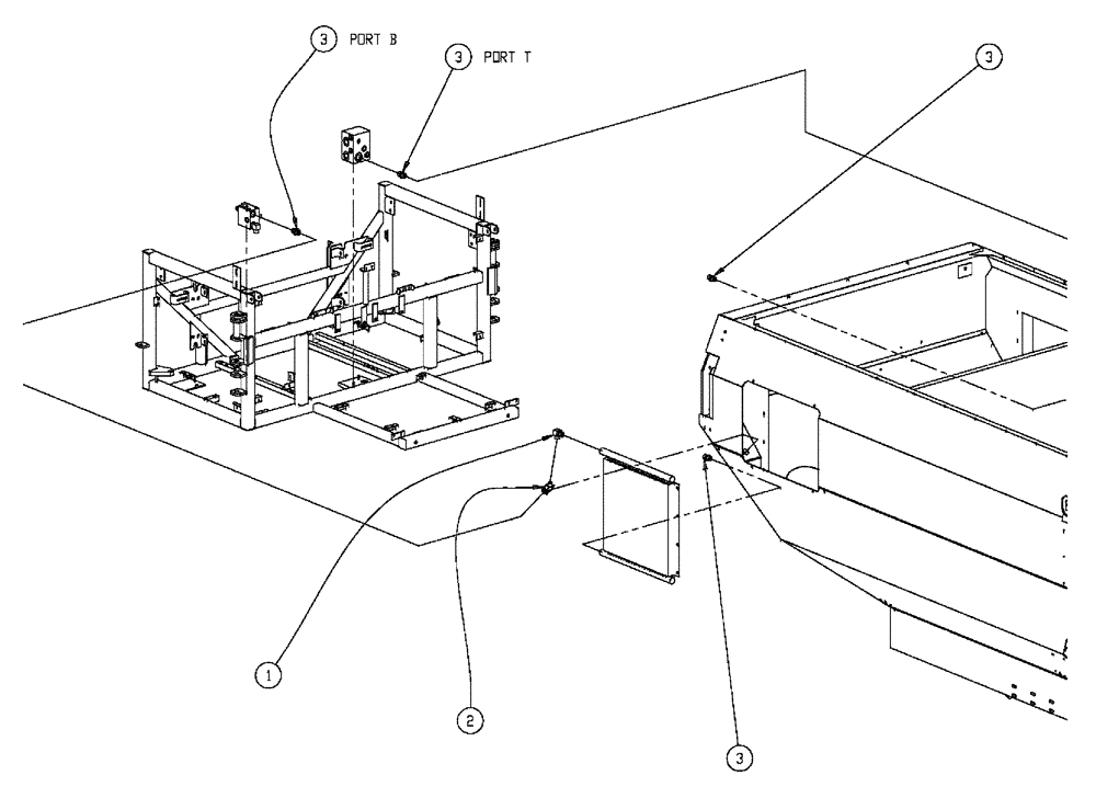 Схема запчастей Case IH 438 - (01-013) - BOX COOLER HYDRAULIC GROUP Basic Unit
