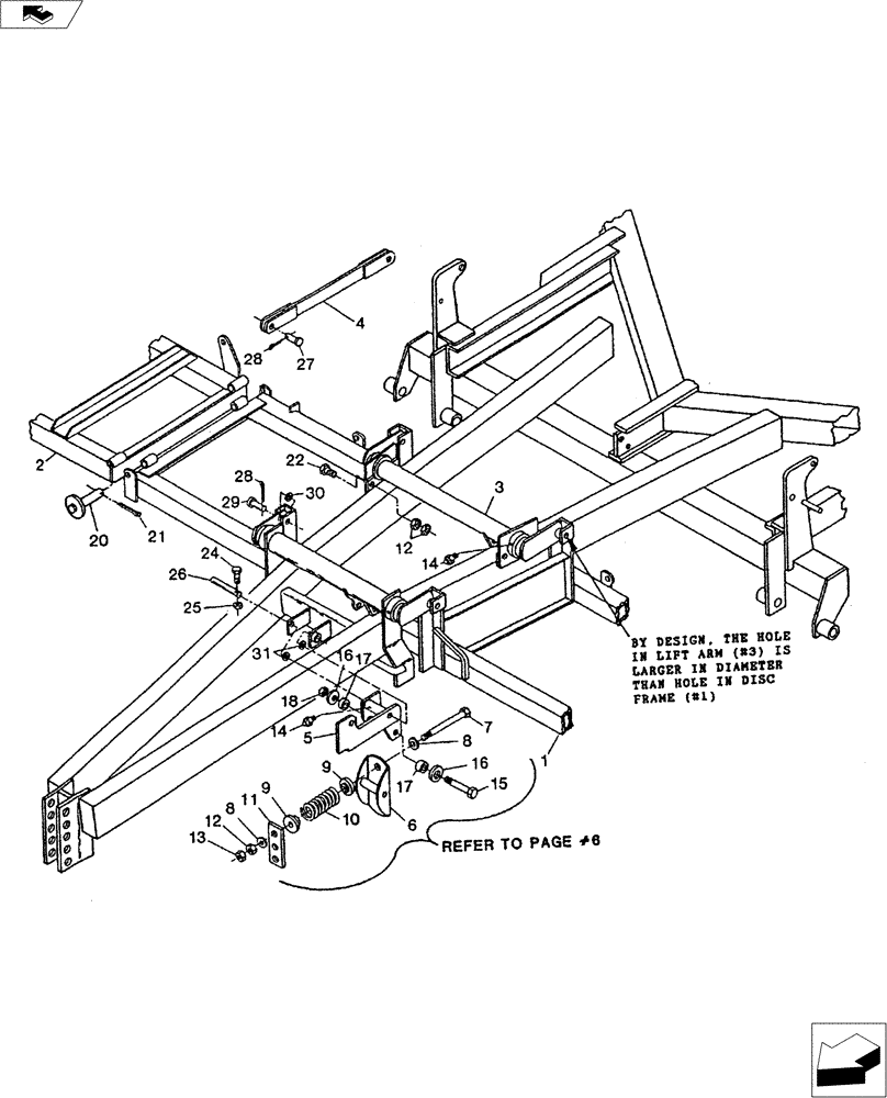 Схема запчастей Case IH TIGER-TWO - (39.100.02) - DISC ATTACHMENT (39) - FRAMES AND BALLASTING