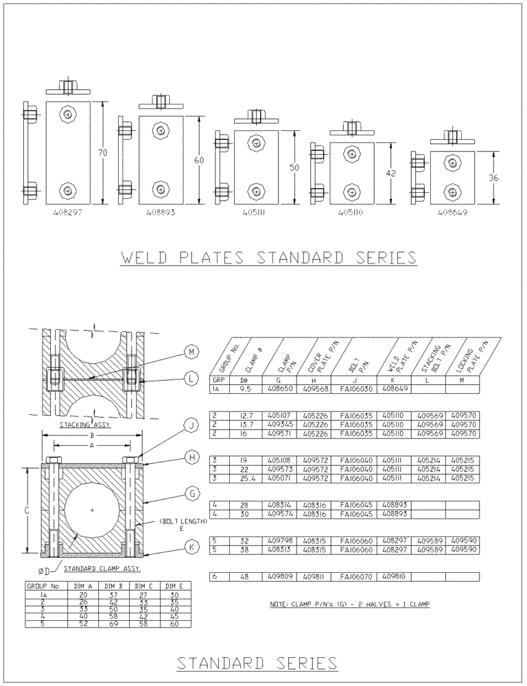 Схема запчастей Case IH 7700 - (B15[01]) - STAUFF CLAMPS {Standard} Hydraulic Components & Circuits