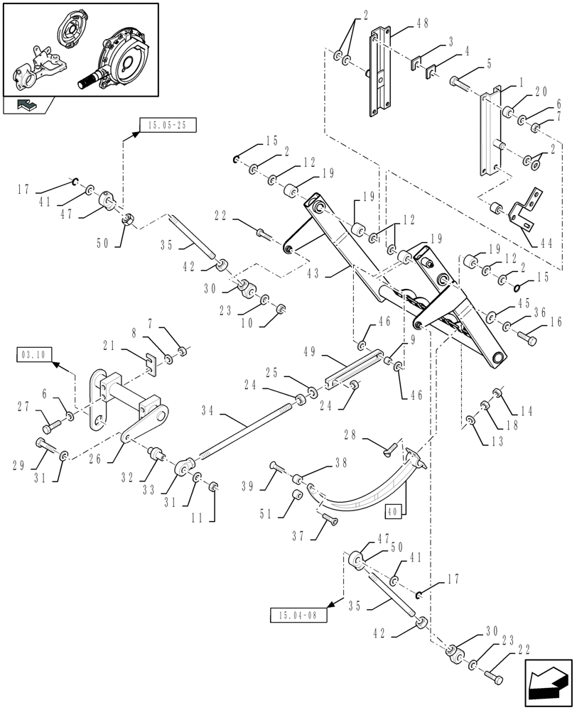 Схема запчастей Case IH LBX331P - (15.01[01]) - NEEDLES (15) - KNOTTER /WRAPPER