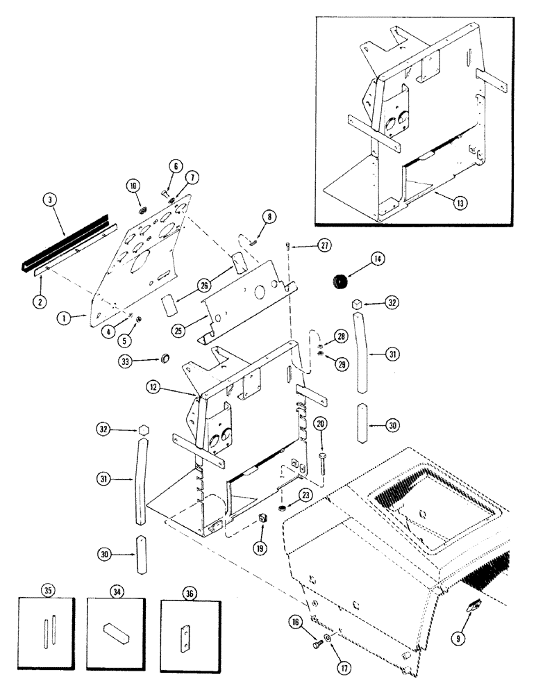 Схема запчастей Case IH 870 - (272) - INSTRUMENT PANEL (09) - CHASSIS/ATTACHMENTS