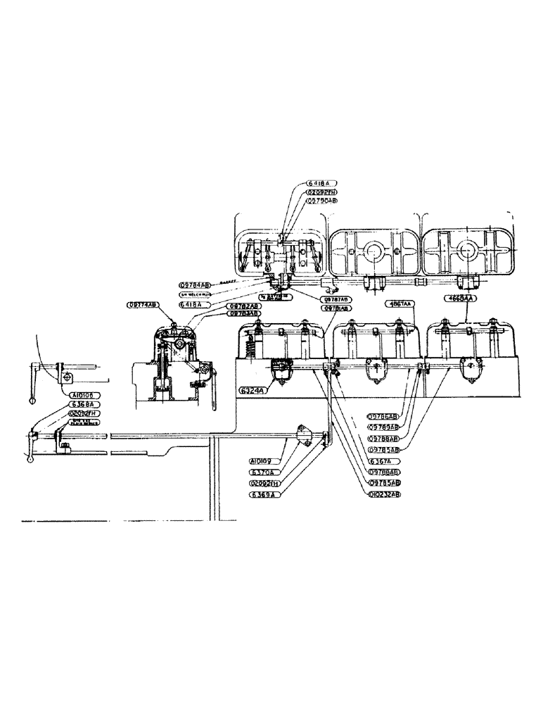 Схема запчастей Case IH 600-SERIES - (010) - POWRCEL DIESEL ENGINE, DECOMPRESSOR ASSEMBLY (02) - ENGINE