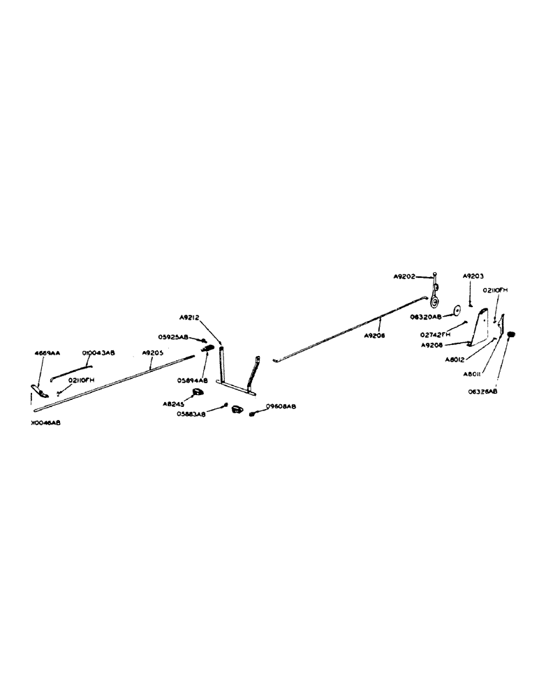 Схема запчастей Case IH 400-SERIES - (062) - POWRCEL DIESEL ENGINE, THROTTLE CONTROL, FOR ORCHARD MODELS (02) - ENGINE
