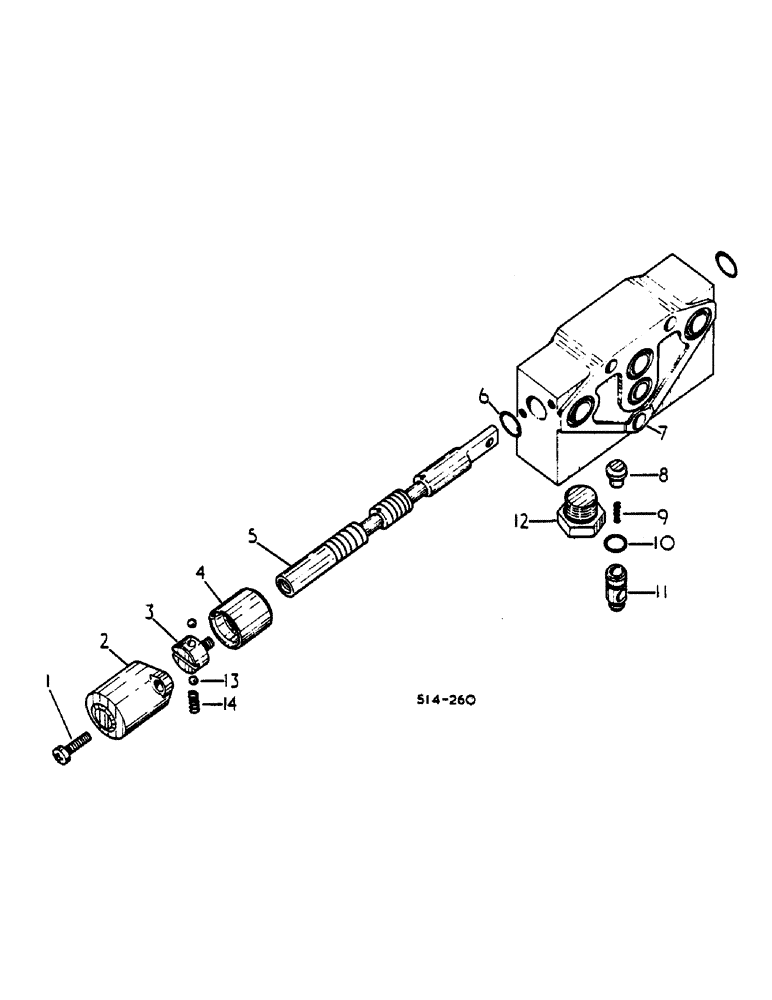 Схема запчастей Case IH 385 - (0C04-2) - SINGLE ACTING AUXILIARY HYDRAULIC VALVE (07) - HYDRAULICS