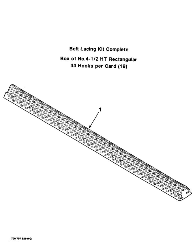 Схема запчастей Case IH 8460 - (9-06) - CLIPPER LACING KIT, HOOKS AND PINS, 700707821 BELT CLIPPER LACING KIT COMPLETE Decals & Attachments