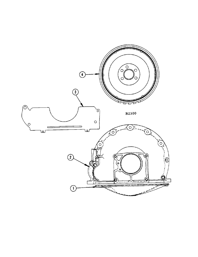 Схема запчастей Case IH 1010 - (358[A]) - MODEL H-318 ENGINE, CLUTCH HOUSING (10) - ENGINE