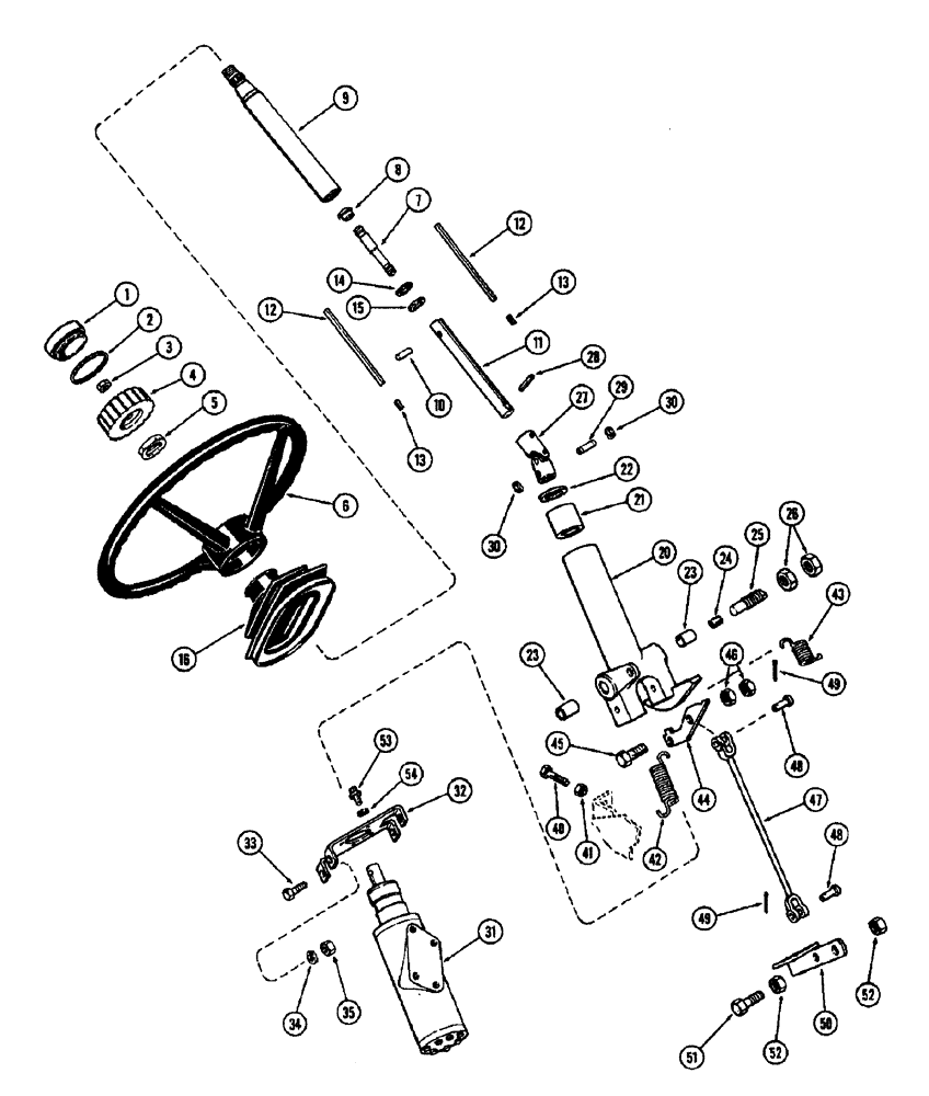 Схема запчастей Case IH 1370 - (082) - HYDROSTATIC STEERING, TILT AND TELESCOPIC STEERING (05) - STEERING