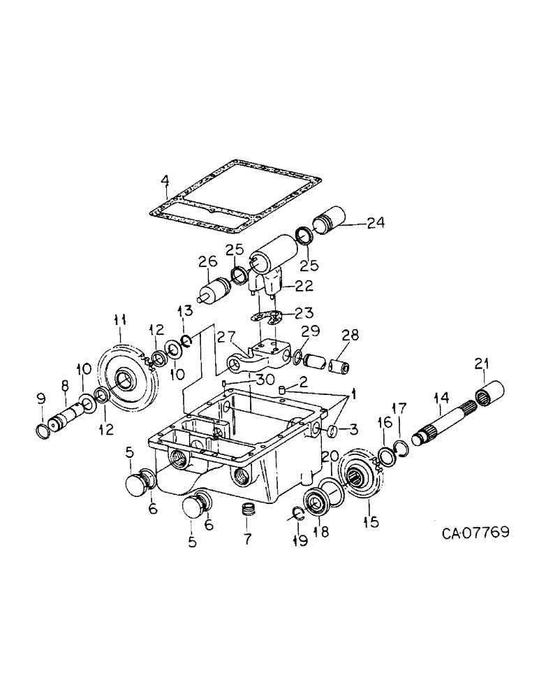 Схема запчастей Case IH 6788 - (10-04) - HYDRAULICS, POWER STEERING PUMP DRIVE HOUSING (07) - HYDRAULICS