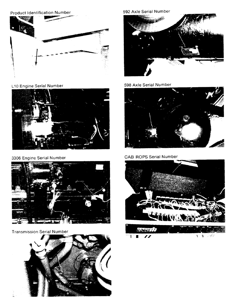 Схема запчастей Case IH 9150 - (1-04) - PRODUCT IDENTIFICATION AND SERIAL NUMBER (00) - PICTORIAL INDEX