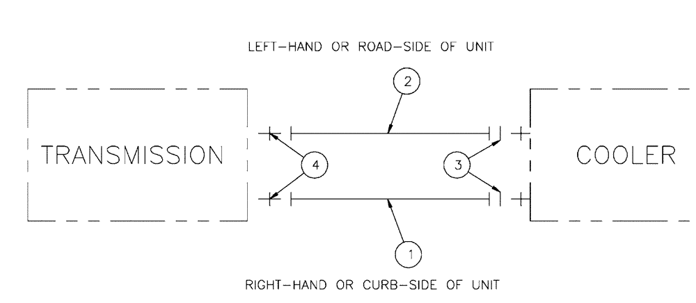 Схема запчастей Case IH FLX4510 - (03-011) - COOLER LINES GROUP (03) - TRANSMISSION