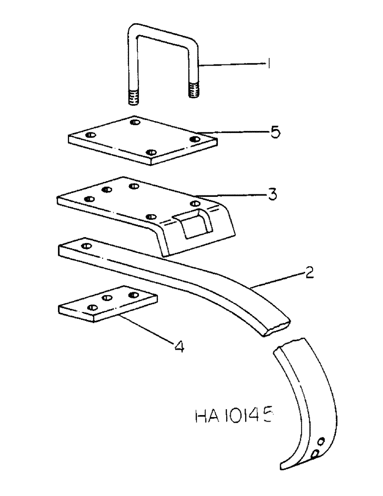 Схема запчастей Case IH 55 - (A-03) - RIGID CLAMP AND SHANK 