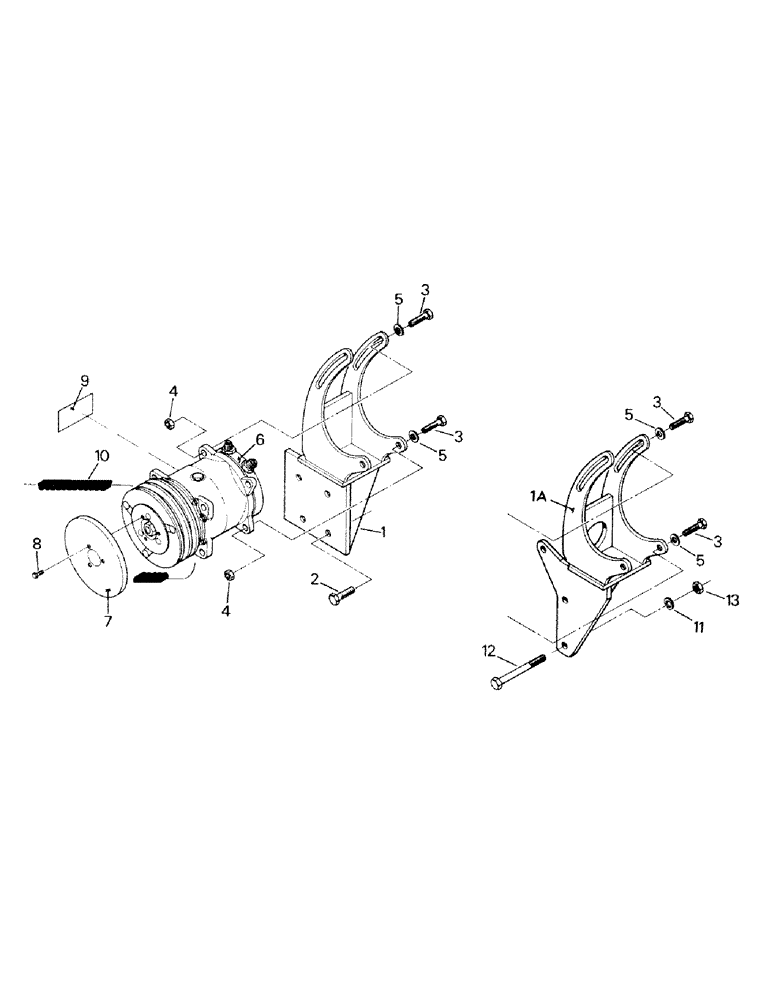 Схема запчастей Case IH ST450 - (03-07) - COMPRESSOR AND MOUNTING, CUMMINS ENGINE (03) - Climate Control