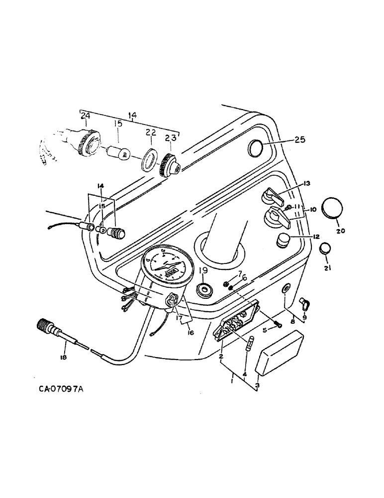 Схема запчастей Case IH 284 - (11-02) - INSTRUMENTS, INSTRUMENT PANEL, DIESEL ENGINE TRACTORS Instruments