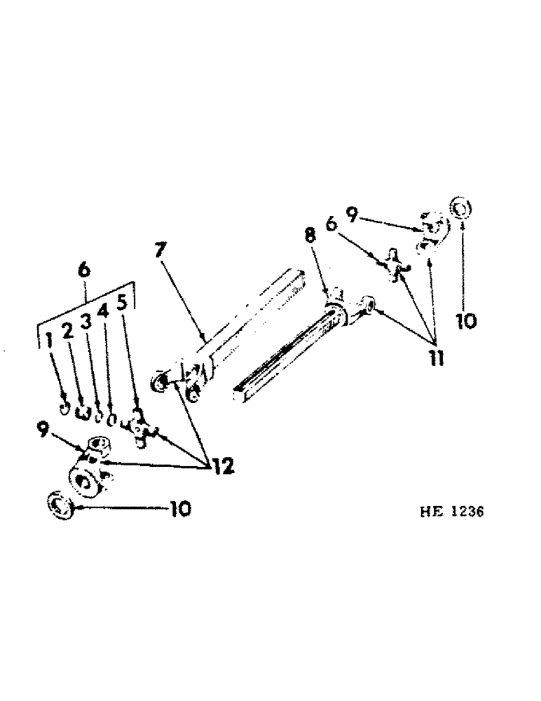 Схема запчастей Case IH 155 - (J-15) - SIDE DRIVE SHAFT UNIVERSAL ASSEMBLY (ROCKWELL-STANDARD) 
