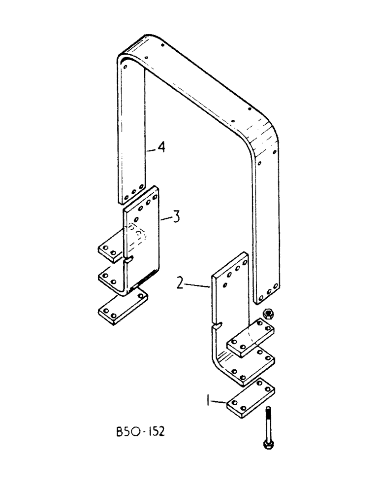 Схема запчастей Case IH 385 - (13-09) - SUPERSTRUCTURE, ROLL-OVER PROTECTIVE FRAME (05) - SUPERSTRUCTURE