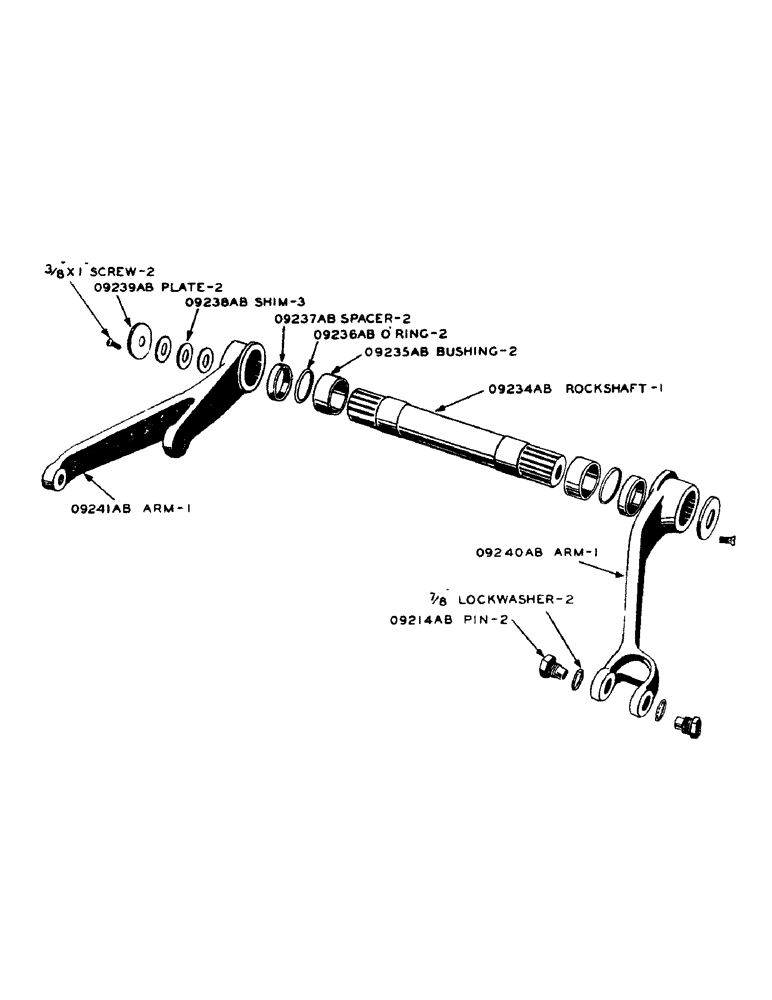 Схема запчастей Case IH S-SERIES - (128) - EAGLE HITCH ROCKSHAFT, S, SC (09) - CHASSIS