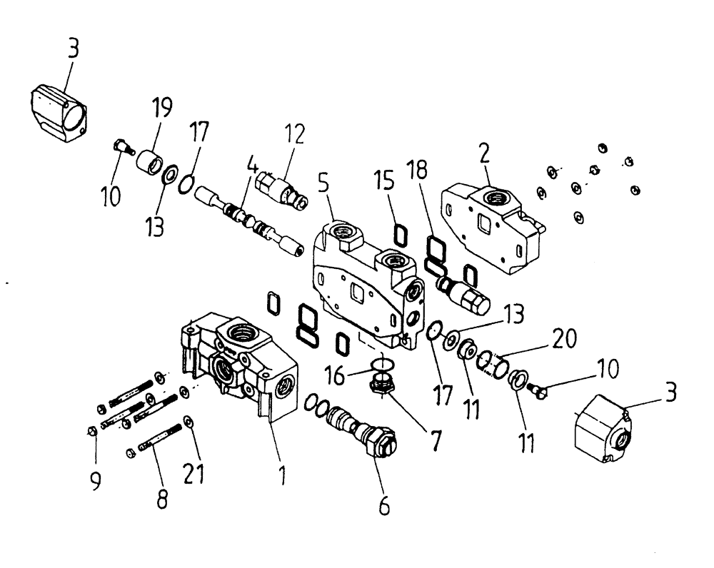 Схема запчастей Case IH 7700 - (B05[06]) - HYDRAULIC VALVE A35 Hydraulic Components & Circuits