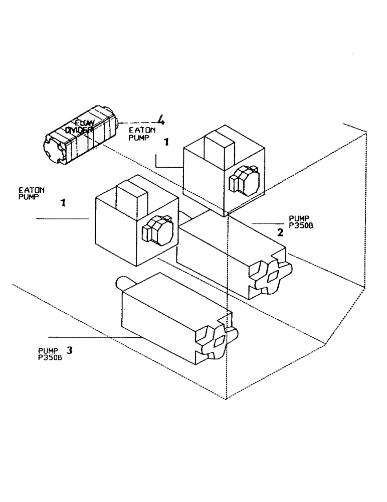 Схема запчастей Case IH 7700 - (B00-06) - HYDRAULICS, PUMPS, 7700 Hydraulic Components & Circuits