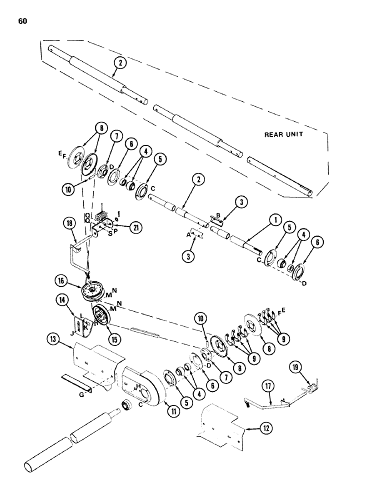 Схема запчастей Case IH 750 - (60) - DRAPER DRIVE 
