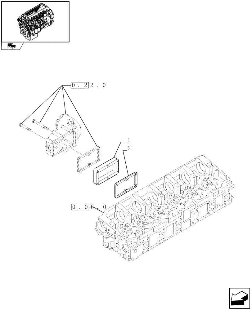 Схема запчастей Case IH F3CE0684C E002 - (0.36.02) - INTAKE MANIFOLD (504236520) 