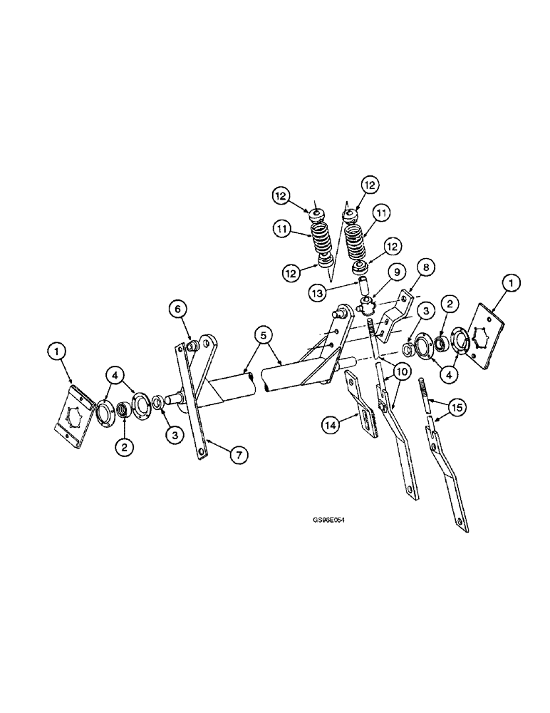 Схема запчастей Case IH INTERNATIONAL - (3-52) - FLOAT TRANSFER AND LOCKOUT ATTACHMENT, SERIAL NUMBER 2501 THUR 3100 (12) - MAIN FRAME